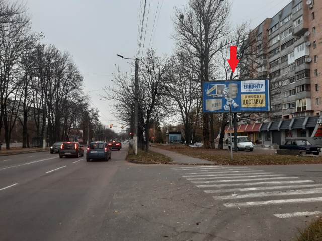 Призма 6x3,  Покровська вул. (Щорса вул.), 94 (супер-маркет "ВОПАК", Управління патрульної поліції у м. Житомирі, ЖК "Капучіно", Агротехнічний коледж), в напрямку з міста