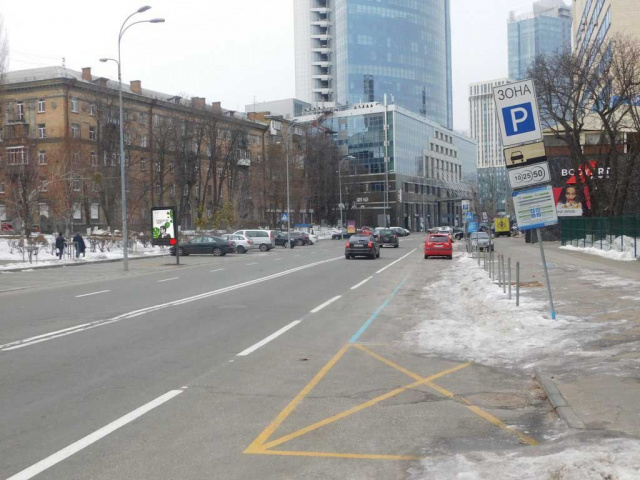 Сітіскролл 1.2x1.8,  Мечникова вул. 8 в напрямку ст метро Кловська