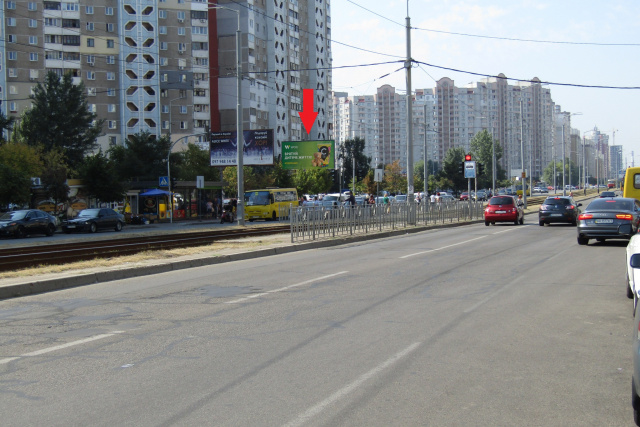 Щит 6x3,  Ахматової Анни вул., 15 (АТБ маркет, "NOVUS", PROSTOR), в напрямку Григоренка просп.