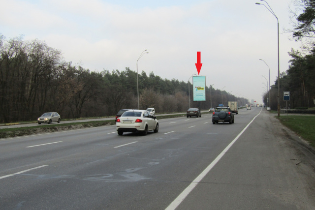 Беклайт 3x6, Броварський просп., На роздільнику (16 + 800, Flagman, АЗС "Shell", АЗС "ОККО"), в напрямку з Києва Беклайт 3x6, Броварський просп., На роздільнику (16 + 800, Flagman, АЗС "Shell", АЗС "ОККО"), в напрямку з Києва