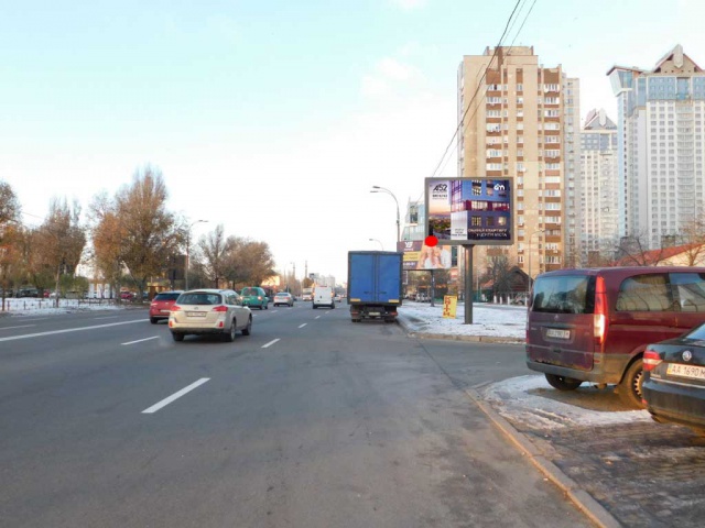 Скролл 3.14x2.3,  Дніпровська наб., 5А, (Сільпо, ТЦ Сільвер Бріз), в напрямку Патона міст