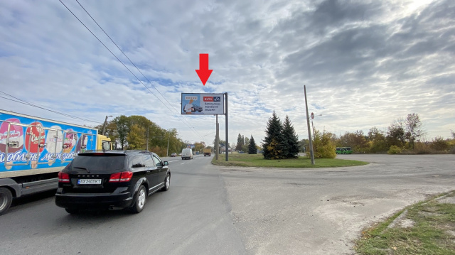 Щит 6x3,  Лосівська вул., ( СМ "Економ КЛАСС, автомагазин ІСТА),з центру ,ст.М ім О.С.Масельского