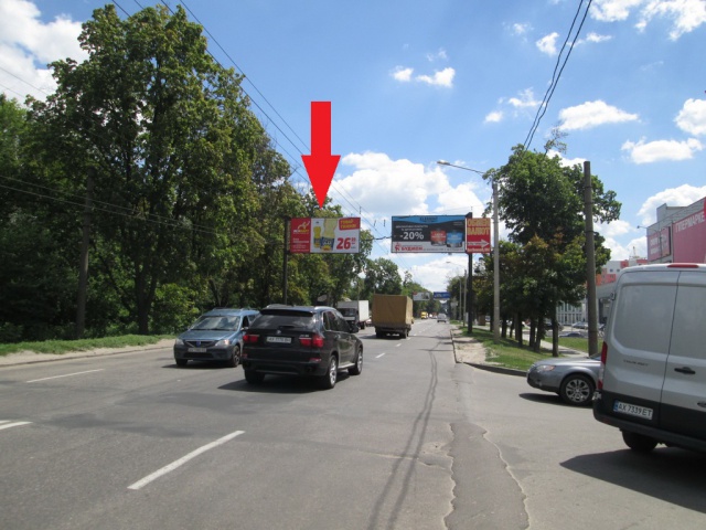 Щит 6x3,  Героїв Харкова пр-т.,навпроти 256-В,з центру (ТРЦ ЕКВАТОР, СМ ВЕЛМАРТ,ринок Індустріальний, автоцентр NISSAN, АЗС Motto, ОТР Ваnк, ст.М ім О.С Масельського)