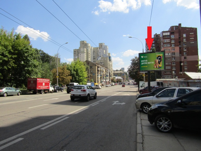 Скролл 3.14x2.3,  Антоновича вул. (Горького), 150-156 (ЖК "Парк -холл "Горький", "Beer Штаб", Банк Credit Agricole, перетин з вул. Ковпака ), в напрямку Либідська площа