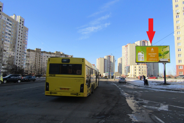 Щит 6x3, Милославська вул., 2а, (ТЦ "Милославський", ЕКО-маркет), в напрямку вул. Радунській Щит 6x3, Милославська вул., 2а, (ТЦ "Милославський", ЕКО-маркет), в напрямку вул. Радунській