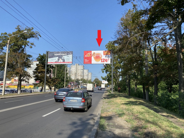 Щит 6x3,  Героїв Харкова пр-т., навпроти 256-В, до центру (ТРЦ ЕКВАТОР, СМ ВЕЛМАРТ,ринок Індустріальний, автоцентр NISSAN, АЗС Motto, ОТР Ваnк, ст.М ім О.С Масельського)