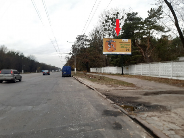 Щит 6x3,  Миру просп., на перетині з Офіцерською вул. (Європейський університет, 450м до АЗС "ANP", Полісся-Продукт), в напрямку з центра