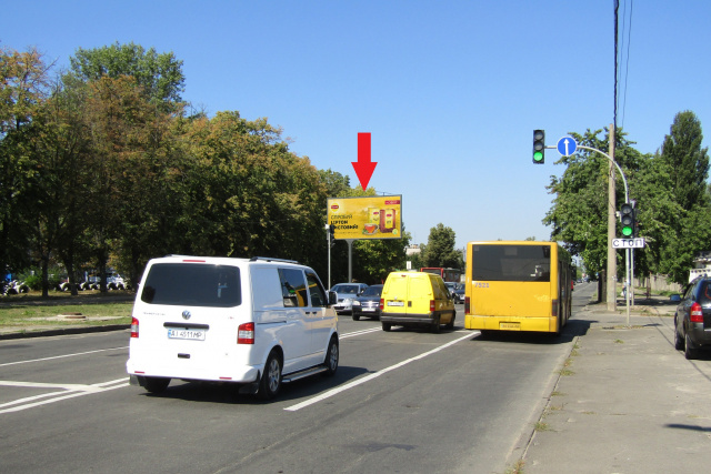 Щит 6x3,  Стеценка вул., 18 (АЗС "АМІС Energy", АЗС "WOG", Ашан, Lavina mall ), в напрямку Кільцевої дороги