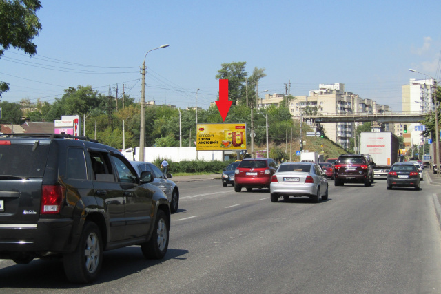 Щит 6x3,  Скляренка Семена вул./ Петропавлівська пл. (АЗС КЛО, Сільпо), в напрямку вул. Автозаводська