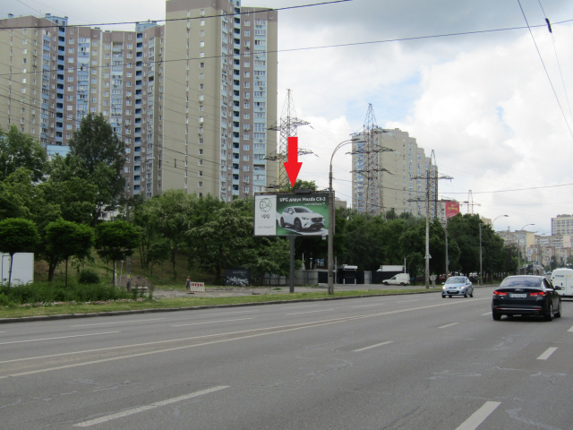 Щит 6x3,  Правди просп., 17В (АТБ-маркет, ТЦ "Орнамент"), в напрямку  Наталії Ужвій вул.