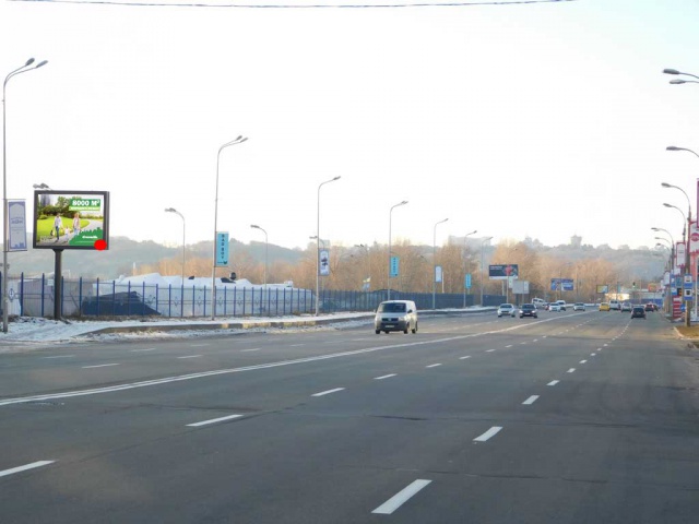 Скролл 3.14x2.3,  Дніпровська наб., 17, навпроти, (ВОГ, ОККО), в напрямку Патона міст