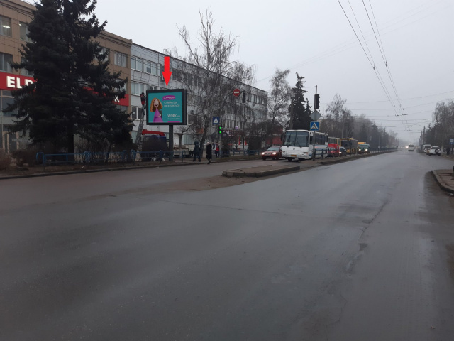 Беклайт 3.14x2.3,  Київська вул., 77а (маркет "ВОПАК", союз-автомотів "Peugeot", Нова пошта №7, KredoBank, АЗС БРСМ-Нафта), в напрямку Київське шосе