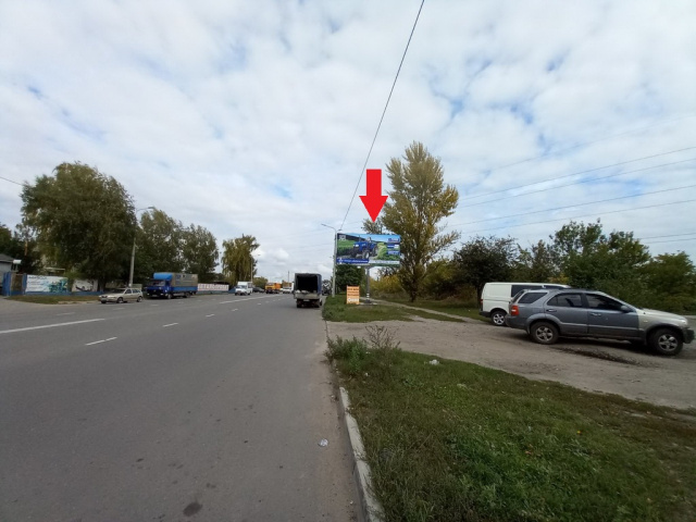 Щит 6x3,  Чернігівська вул.,(СумиАгроСнаб, СТО), у напрямку вул. Ковпака
