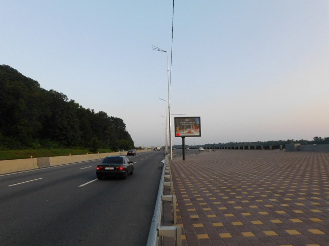 Цифрова панель 3.14x2.3,  Набережне шосе, В напрямку Поштової площі