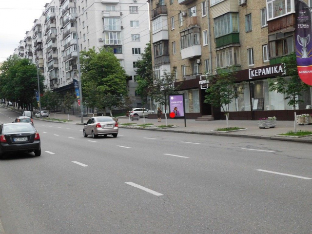 Сітіскролл 1.2x1.8,  Лесі Українки бульв., 20, (Бібліотека Центральна М.Є.Салтикова-Щедріна), в напрямку ст.м. "Печерська"