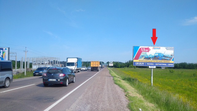 Щит 6x3,  Кільцева дорога, км 8 + 500, (Транспортна компанія "Транс сервіс 1", 900 м до АЗС Shell), в напрямку міста Львів