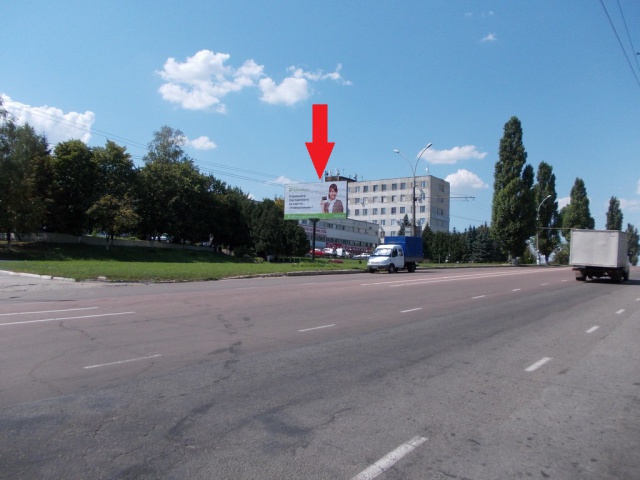 Щит 6x3,  просп. Перемоги (Курський просп.),147 (Завод насосів та компресорів,АЗС WOG,АЗС  ANP,Арт Судія "Декор для вас"," СВТК_Суми), виїзд з міста