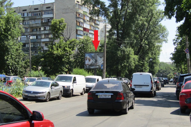 Скролл 3.14x2.3,  Дорогожицька вул., 1 (супермаркет "Сільпо"), в напрямку Юрія Іллєнка вул.( вул. Мельникова)