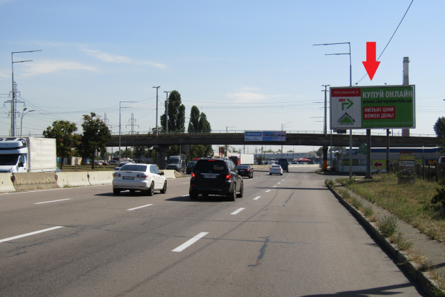 Призма 6x3,  Шухевича Романа просп.(Ватутіна Генерала просп.), 30 (АЗС "ОККО"), в напрямку Троєщинський ринок